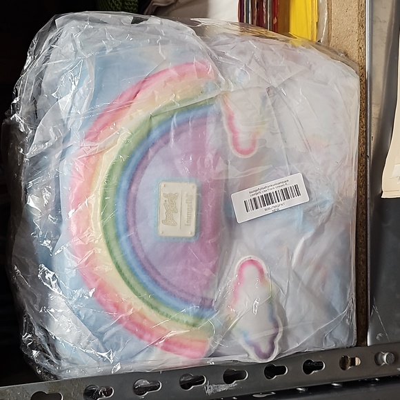 NWT Loungefly Lisa Frank Unicorn Reflection mini backpack Markie Mini - Picture 6 of 9